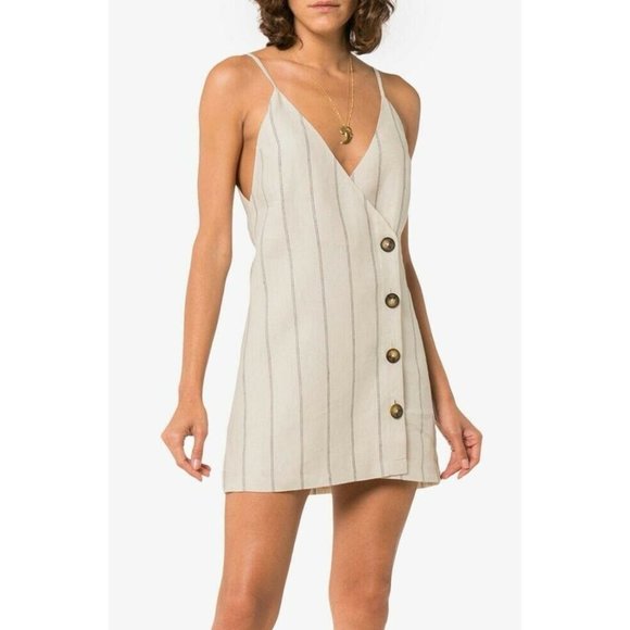 Reformation Cayman 100% Linen Mini Dress XL - Picture 2 of 12